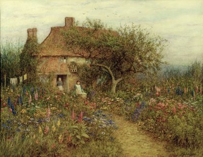 A Cottage near Brook, Witley, Surrey by Helen Allingham